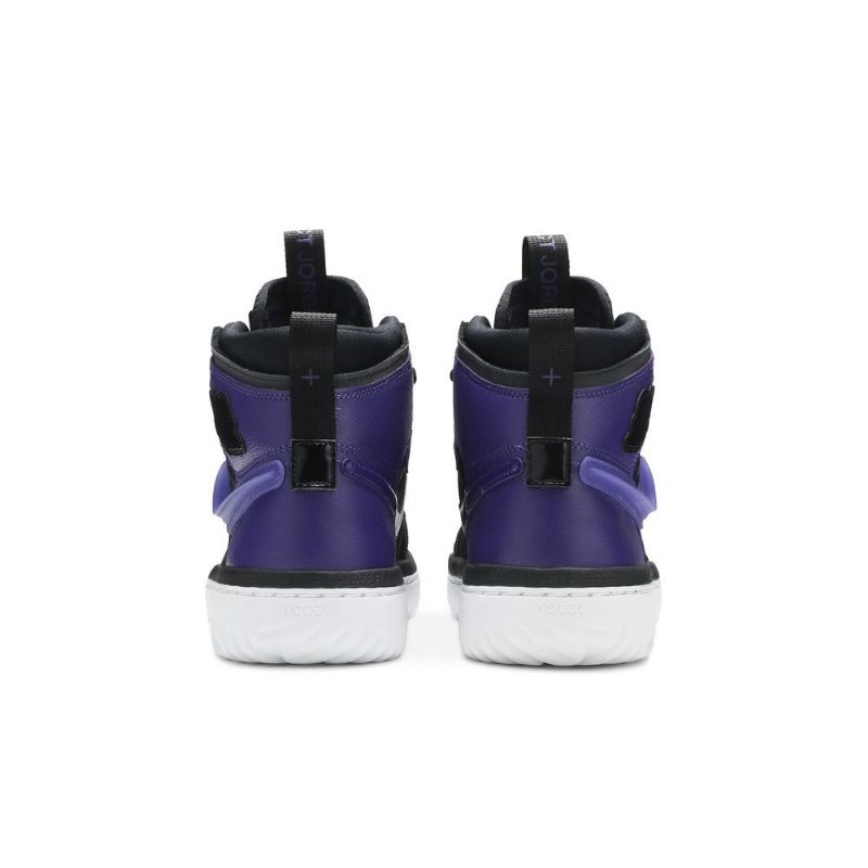 Air Jordan 1 React Lilla Sort Sko Herre