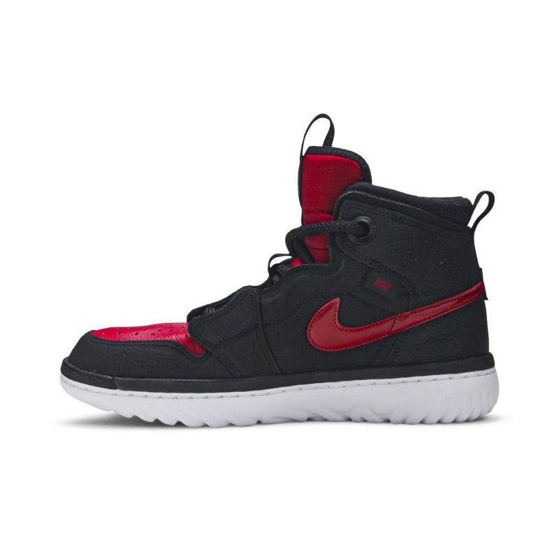 Air Jordan 1 React Sort Rød Hvid Sko Herre