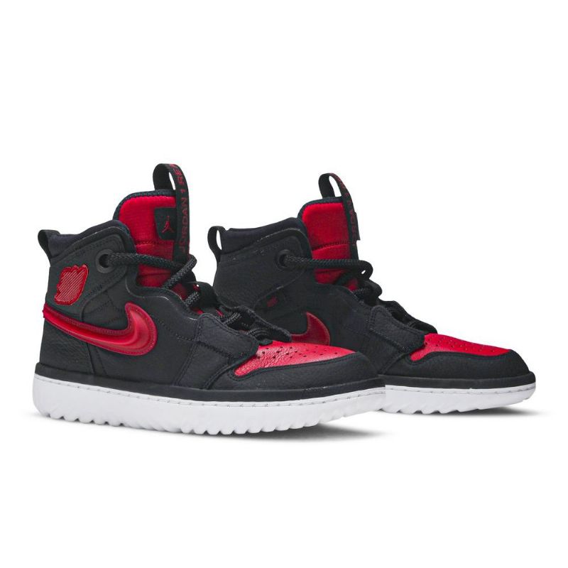Air Jordan 1 React Sort Rød Hvid Sko Herre
