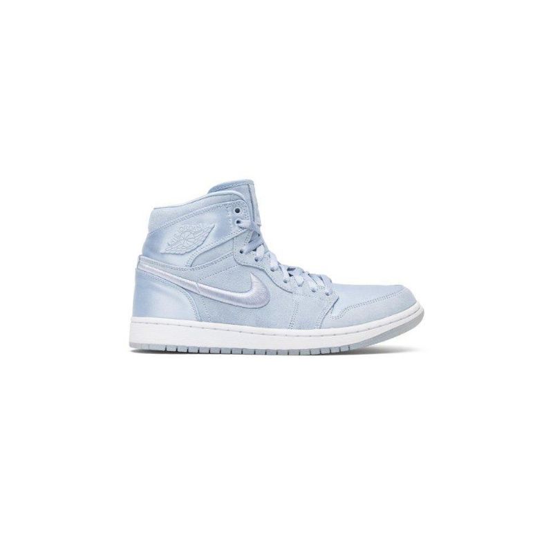 Air Jordan 1 Retro High Blå Hvid Sko Dame