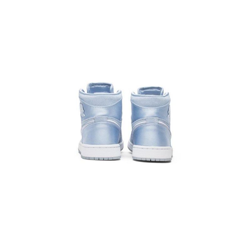Air Jordan 1 Retro High Blå Hvid Sko Dame
