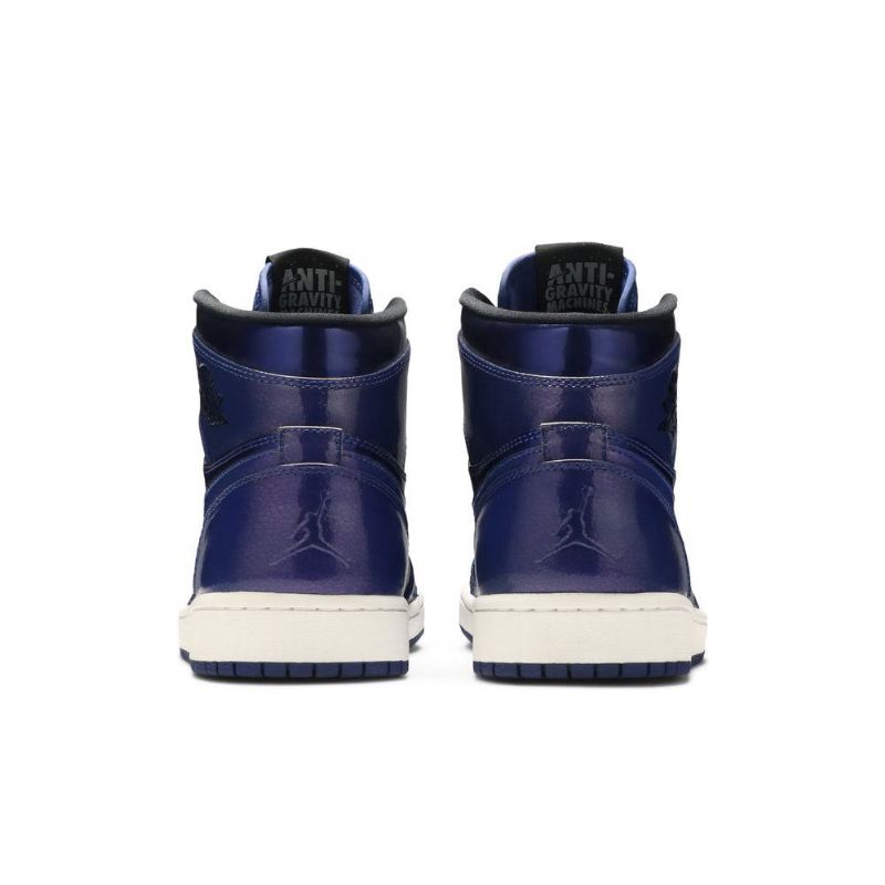 Air Jordan 1 Retro High Blå Sort Hvid Sko Herre