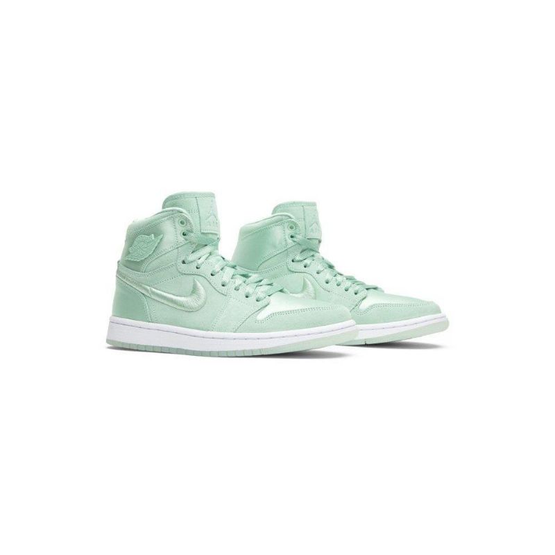 Air Jordan 1 Retro High Grøn Hvid Sko Dame