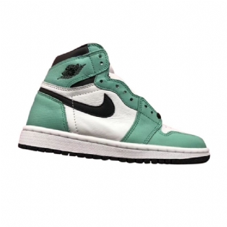 Air Jordan 1 Retro High Hvid Grøn Sort Sko Dame