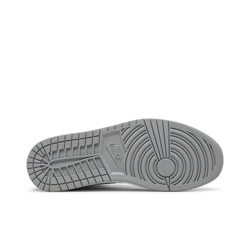 Air Jordan 1 Retro High Og Blå Grå Hvid Sko Herre