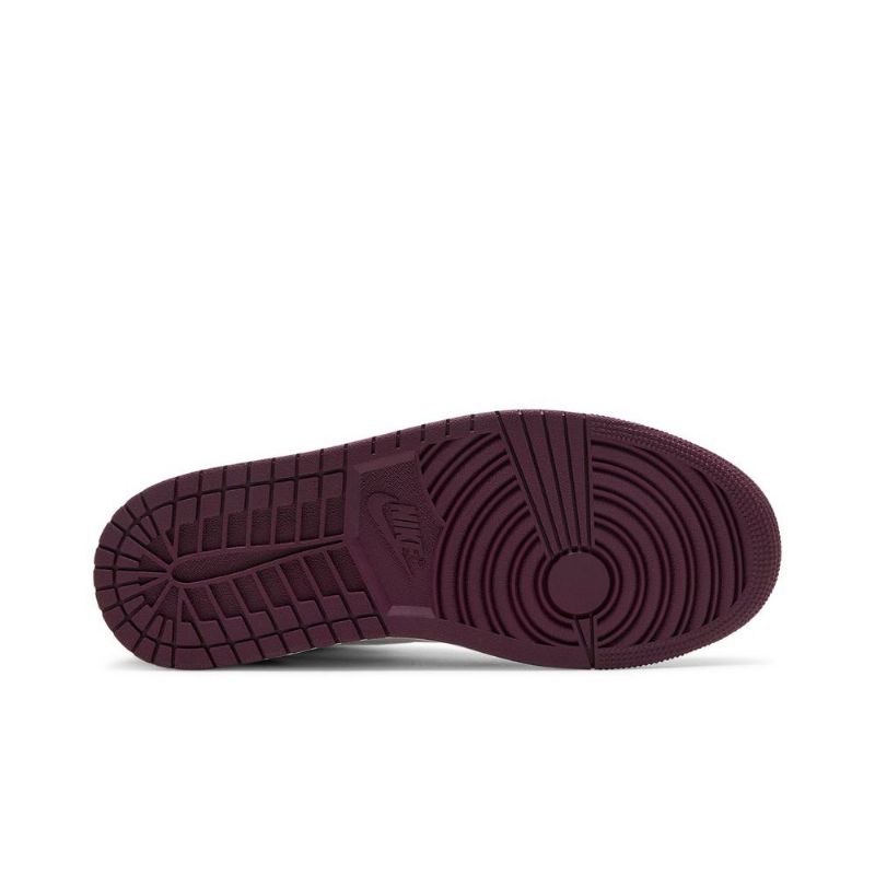 Air Jordan 1 Retro High Og Bordeaux Hvid Sølv Sko Herre