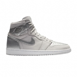 Air Jordan 1 Retro High Og Co.jp Grå Sølv Hvid Sko Herre