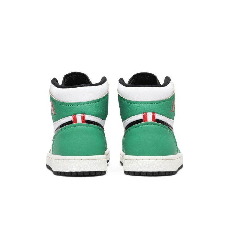 Air Jordan 1 Retro High Og Grøn Hvid Sort Sko Dame