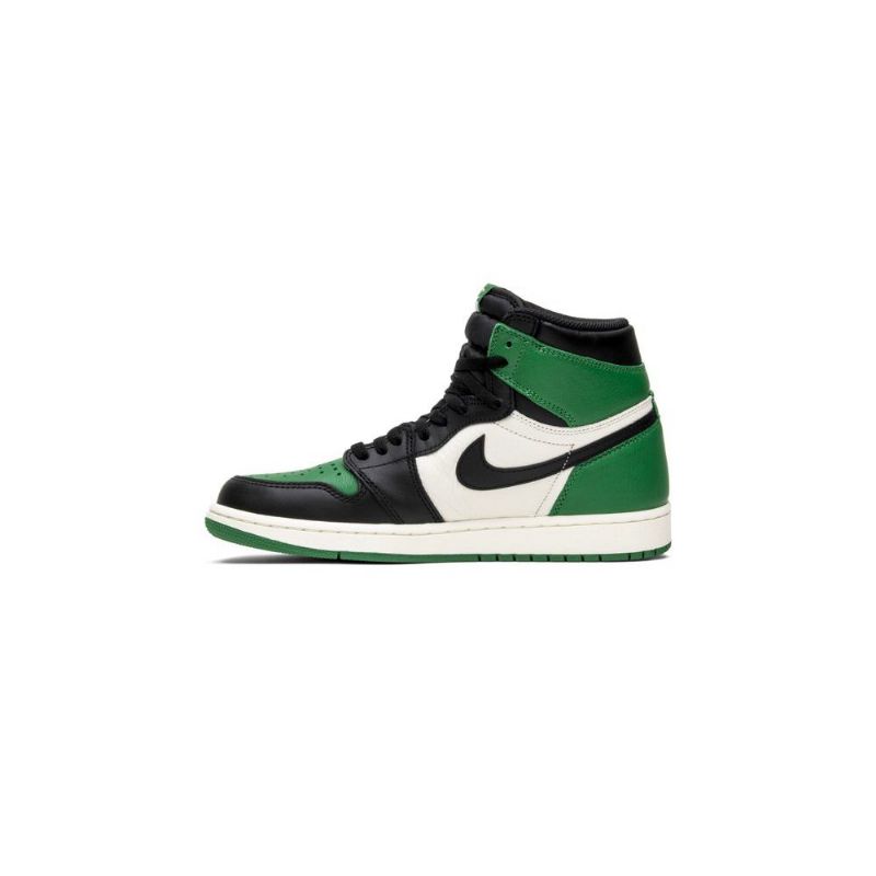 Air Jordan 1 Retro High Og Grøn Hvid Sort Sko Herre