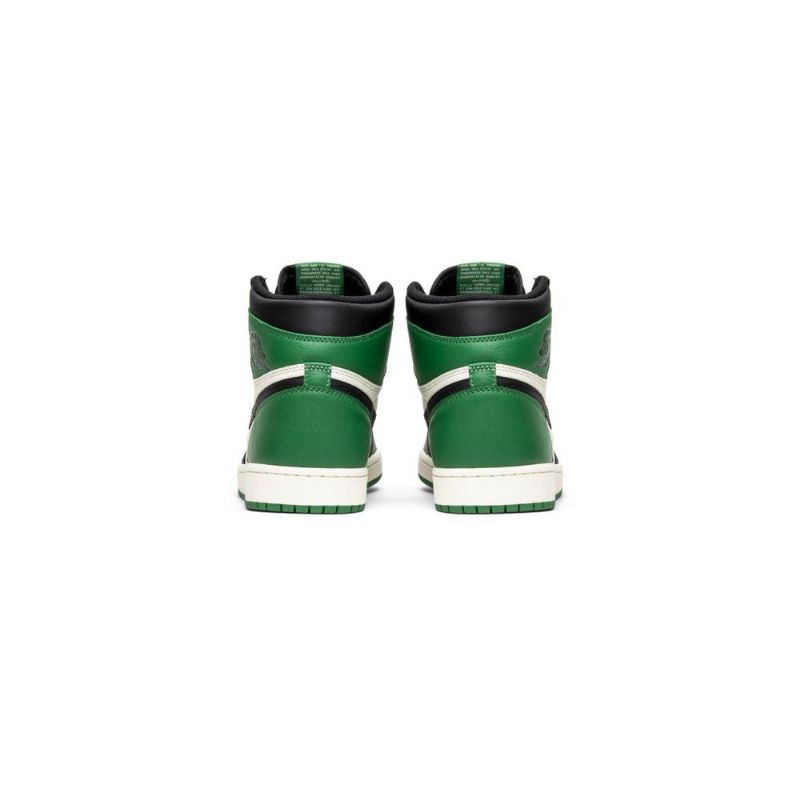 Air Jordan 1 Retro High Og Grøn Hvid Sort Sko Herre