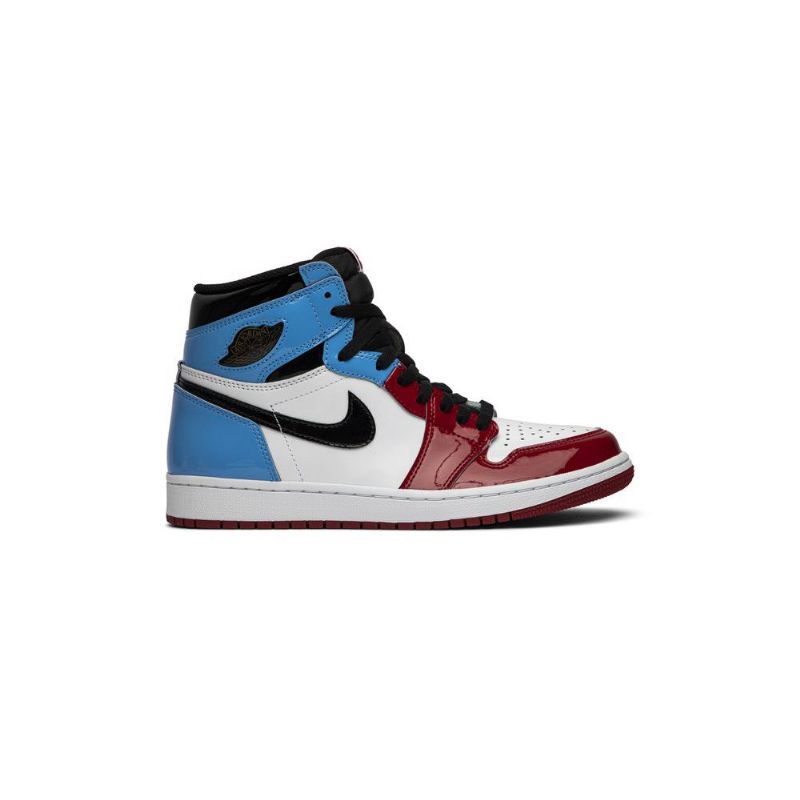 Air Jordan 1 Retro High Og Hvid Blå Rød Sort Sko Herre