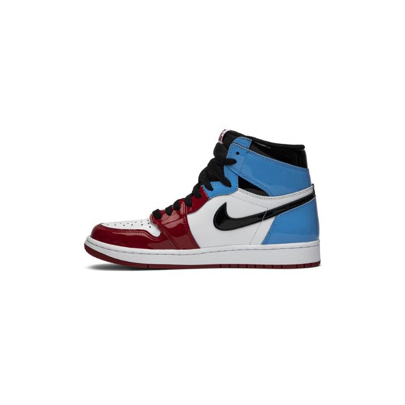 Air Jordan 1 Retro High Og Hvid Blå Rød Sort Sko Herre