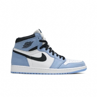 Air Jordan 1 Retro High Og Hvid Blå Sort Sko Herre