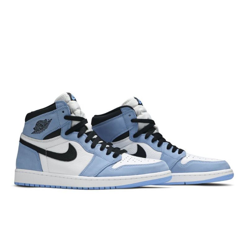 Air Jordan 1 Retro High Og Hvid Blå Sort Sko Herre