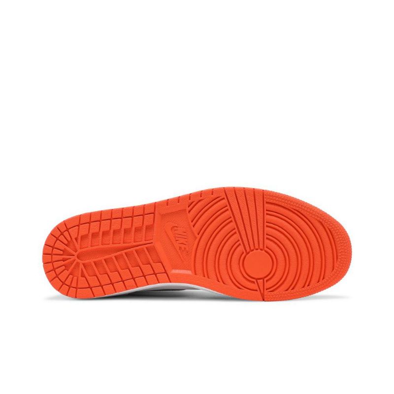 Air Jordan 1 Retro High Og Hvid Orange Sort Sko Herre