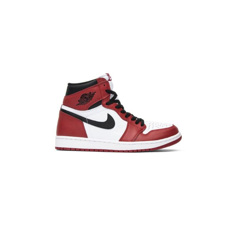 Air Jordan 1 Retro High Og Hvid Rød Sort Sko Herre