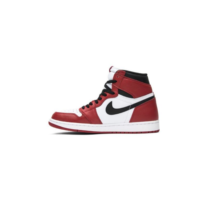 Air Jordan 1 Retro High Og Hvid Rød Sort Sko Herre