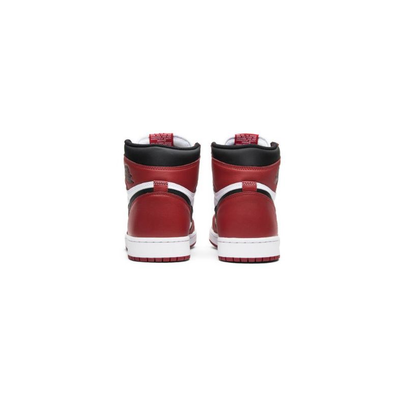 Air Jordan 1 Retro High Og Hvid Rød Sort Sko Herre