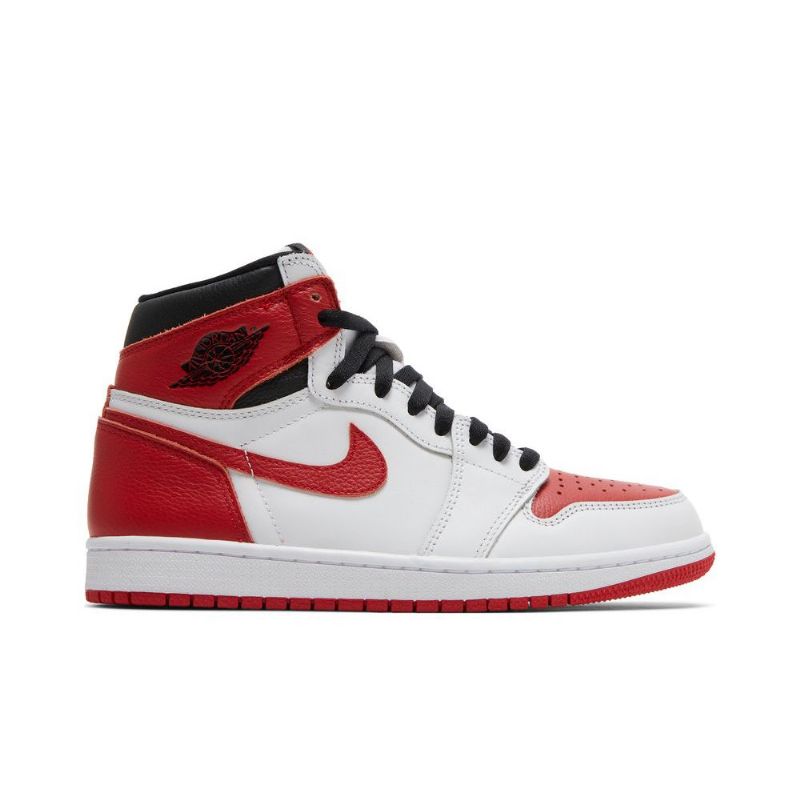 Air Jordan 1 Retro High Og Hvid Rød Sort Sko Herre