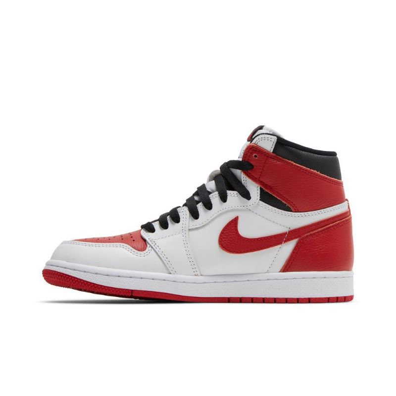 Air Jordan 1 Retro High Og Hvid Rød Sort Sko Herre