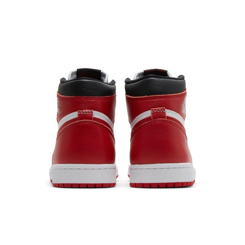 Air Jordan 1 Retro High Og Hvid Rød Sort Sko Herre