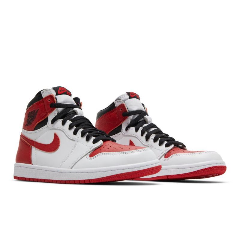 Air Jordan 1 Retro High Og Hvid Rød Sort Sko Herre
