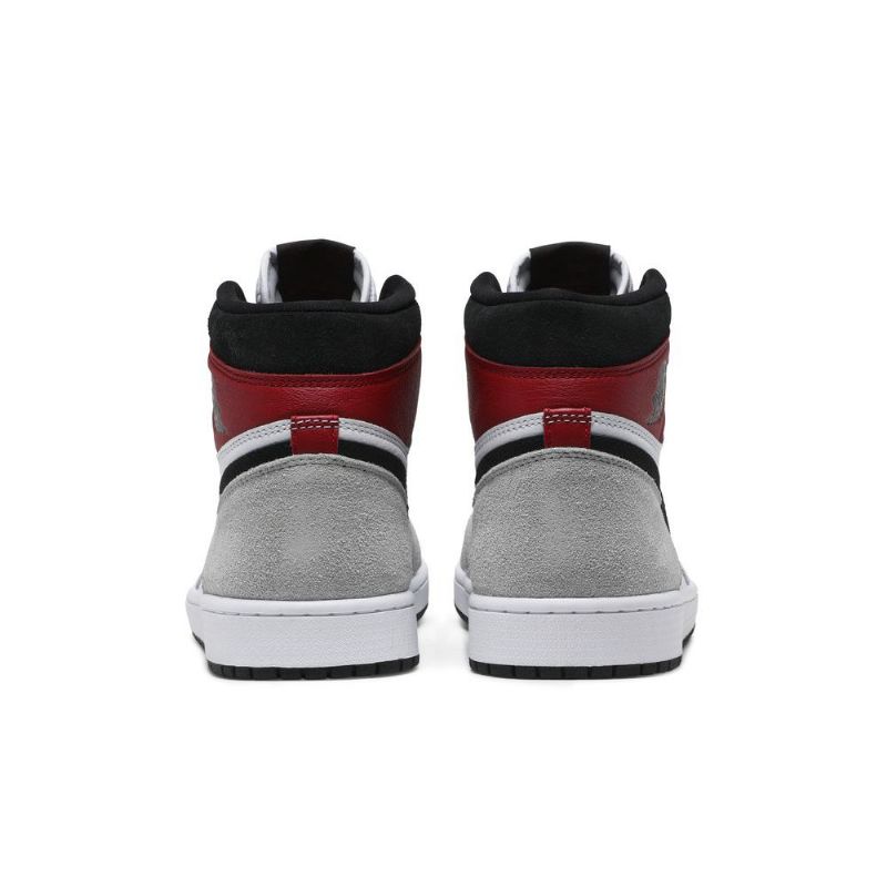 Air Jordan 1 Retro High Og Hvid Sort Grå Rød Sko Herre