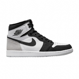 Air Jordan 1 Retro High Og Hvid Sort Grå Sko Herre