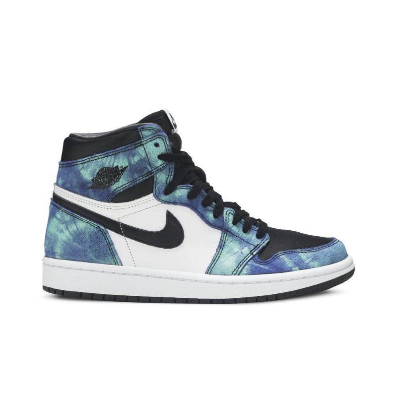 Air Jordan 1 Retro High Og Hvid Sort Grøn Sko Dame