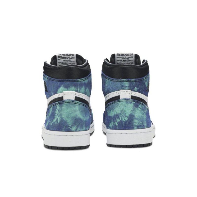 Air Jordan 1 Retro High Og Hvid Sort Grøn Sko Dame
