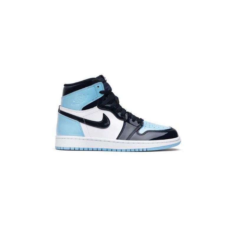 Air Jordan 1 Retro High Og Marineblå Blå Hvid Sko Dame