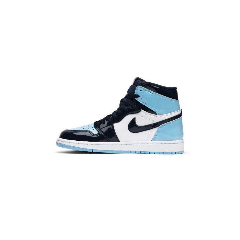 Air Jordan 1 Retro High Og Marineblå Blå Hvid Sko Dame