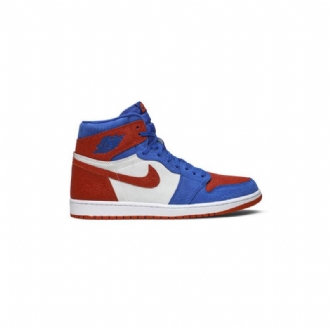 Air Jordan 1 Retro High Og Pe Blå Hvid Orange Sko Herre