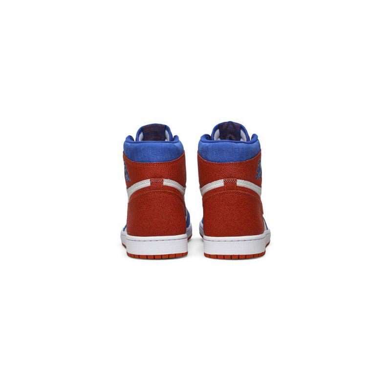 Air Jordan 1 Retro High Og Pe Blå Hvid Orange Sko Herre
