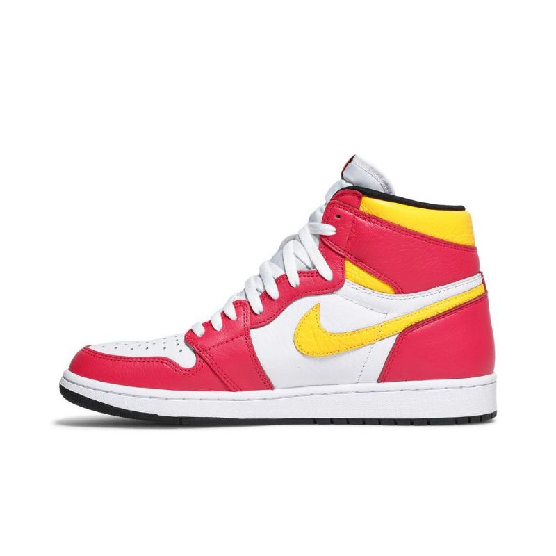 Air Jordan 1 Retro High Og Rød Hvid Gul Sort Sko Herre
