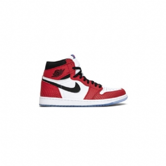 Air Jordan 1 Retro High Og Rød Hvid Sort Blå Sko Herre