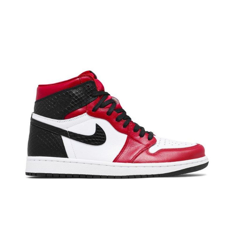 Air Jordan 1 Retro High Og Rød Hvid Sort Sko Dame