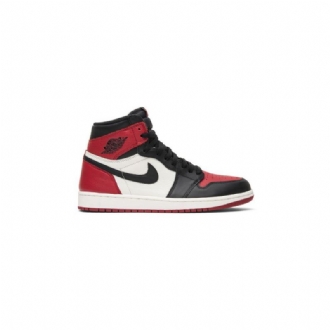 Air Jordan 1 Retro High Og Rød Hvid Sort Sko Herre