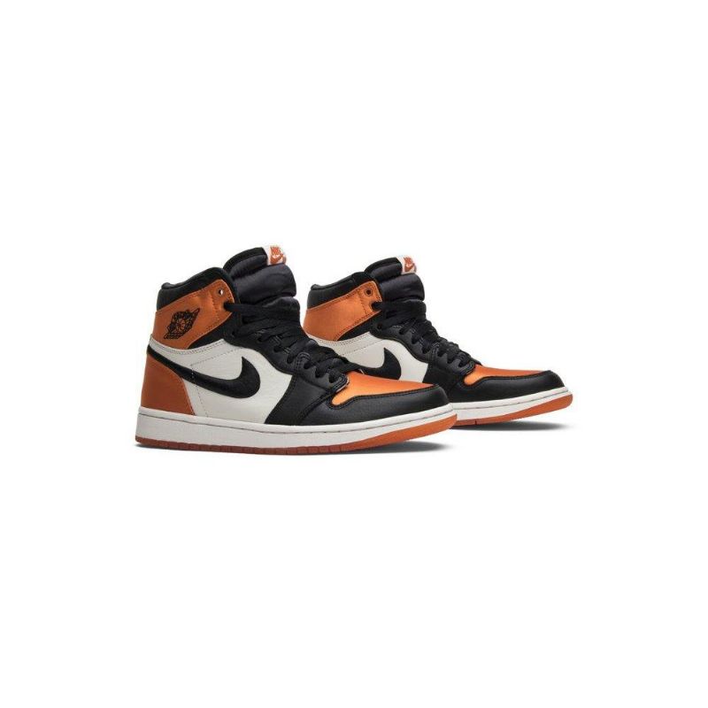 Air Jordan 1 Retro High Og Sort Brun Hvid Sko Dame