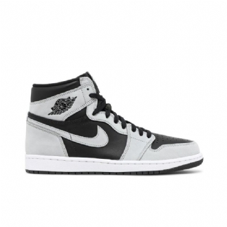 Air Jordan 1 Retro High Og Sort Grå Hvid Sko Herre