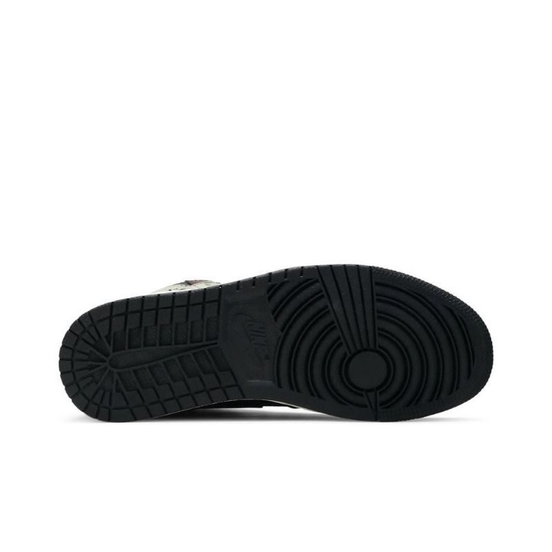 Air Jordan 1 Retro High Og Sort Grøn Brun Sko Herre