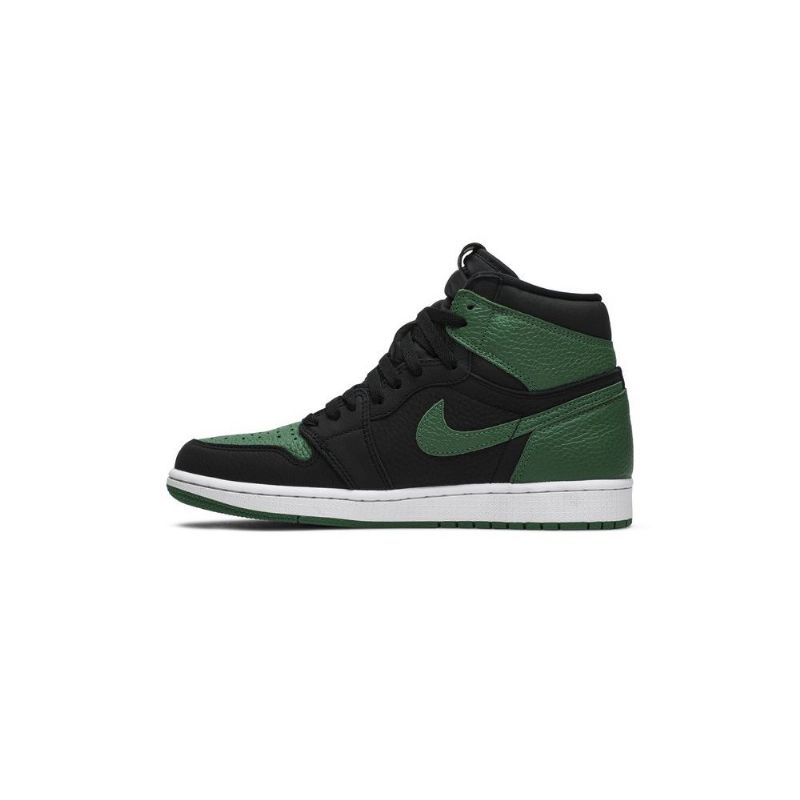 Air Jordan 1 Retro High Og Sort Grøn Sko Herre