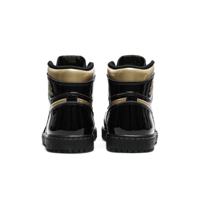 Air Jordan 1 Retro High Og Sort Guld Sko Herre