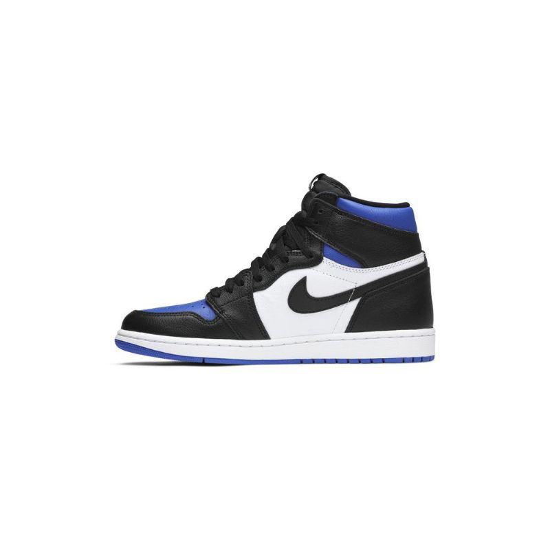Air Jordan 1 Retro High Og Sort Hvid Blå Sko Herre