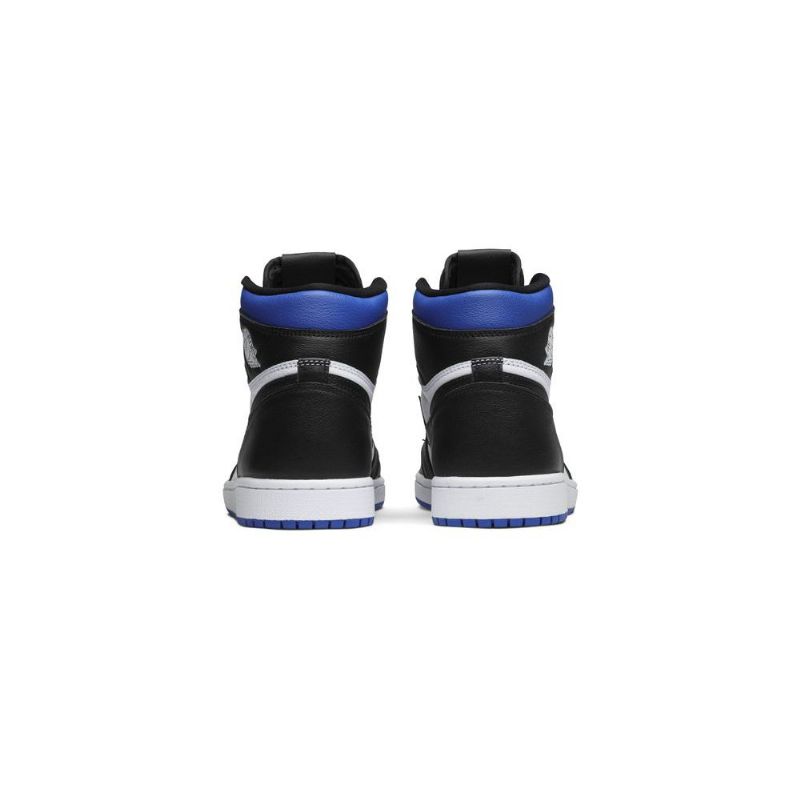Air Jordan 1 Retro High Og Sort Hvid Blå Sko Herre