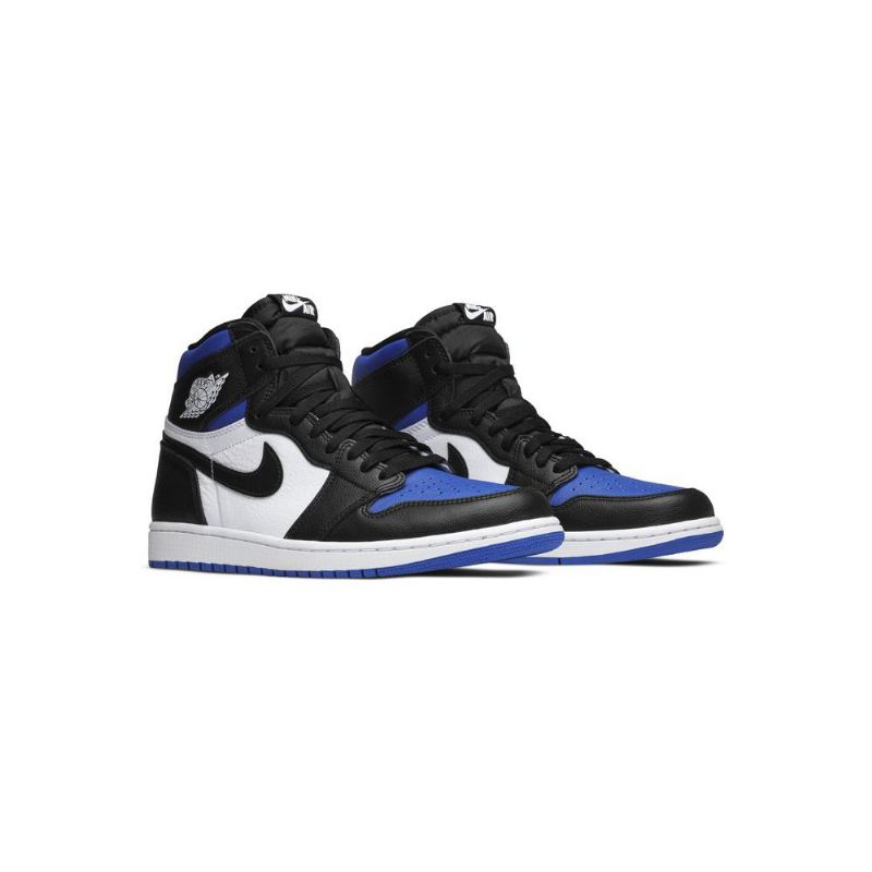 Air Jordan 1 Retro High Og Sort Hvid Blå Sko Herre