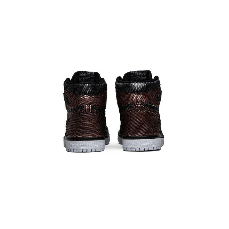 Air Jordan 1 Retro High Og Sort Rose Guld Sko Dame