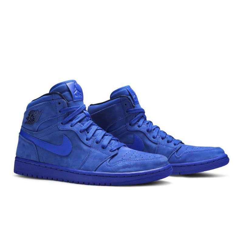 Air Jordan 1 Retro High Premium Blå Sko Dame