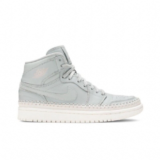 Air Jordan 1 Retro High Premium Grøn Hvid Sko Dame