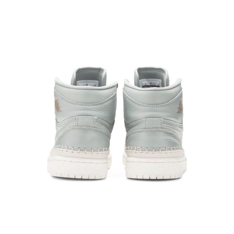 Air Jordan 1 Retro High Premium Grøn Hvid Sko Dame